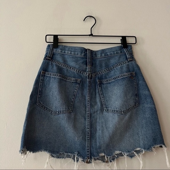 NWT MADEWELL Distressed Denim Mini Skirt - Picture 13 of 16